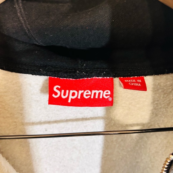 *SALE 2DAY* Supreme Charcoal and Black Zip-Up Hoodie - Picture 7 of 7
